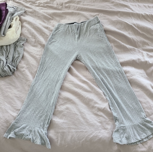 Zara Ribbed Cropped Pants Size Small - Picture 2 of 5